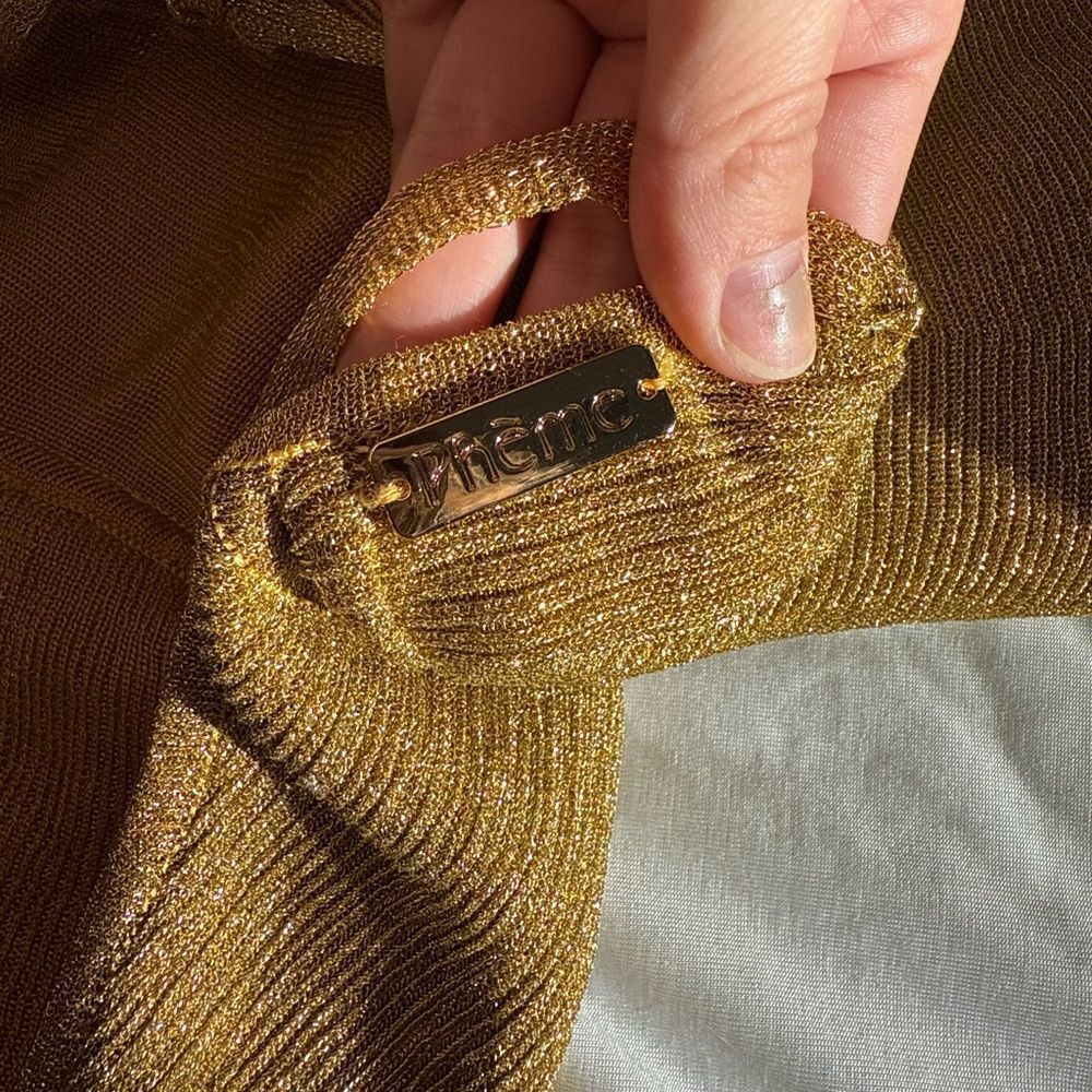 Pheme Tied Metallic Knit Top - Picture 8 of 9